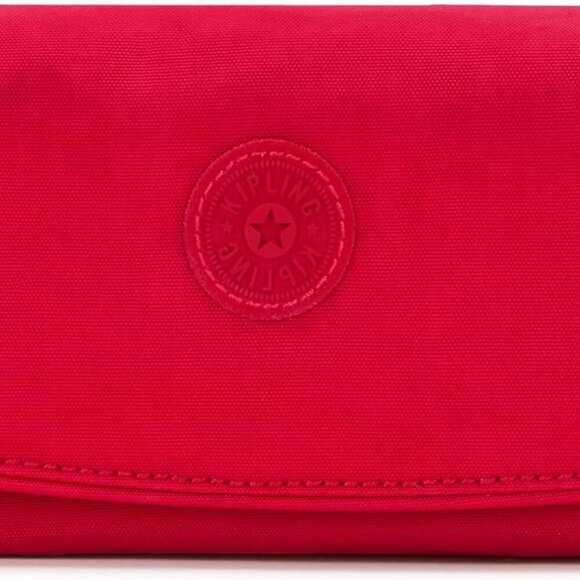 Money Land RFID Wallet Womens Red Rouge Polyester Organizer Travel Secure - Picture 1 of 9
